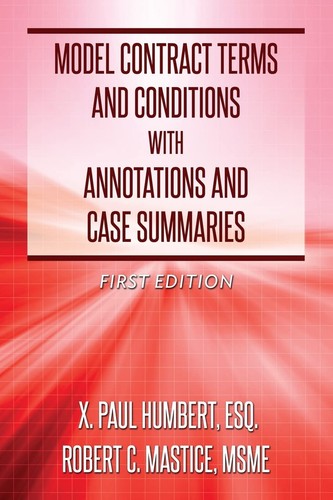 Model contract terms - contract,
